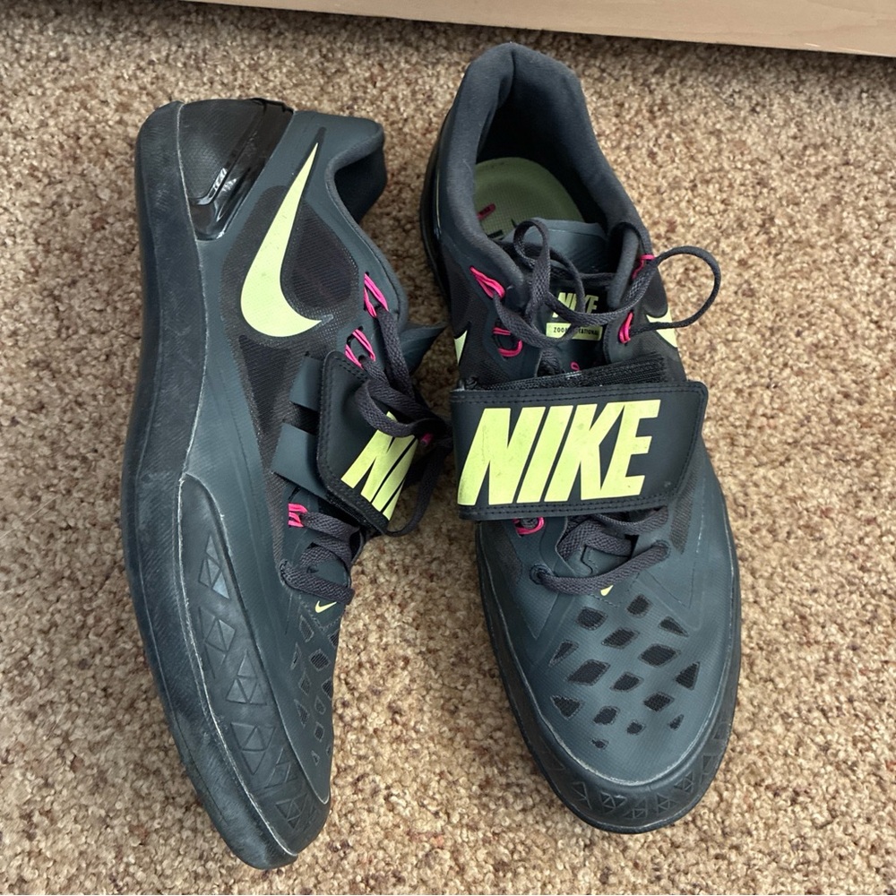 NEW Men's 9.5 Women's 11 Nike Zoom Rotational 6 Throwing Shoes Black 685131-004